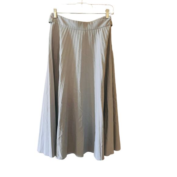 Nissa Belted Flare A Line Pleated Midi Dress Size 4 Light Blue - Picture 4 of 11